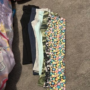 Girls legging bundle 8 pairs size 6-6x